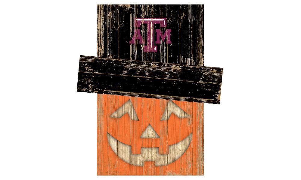 fan creations Texas A&M Pumpkin Head With Hat