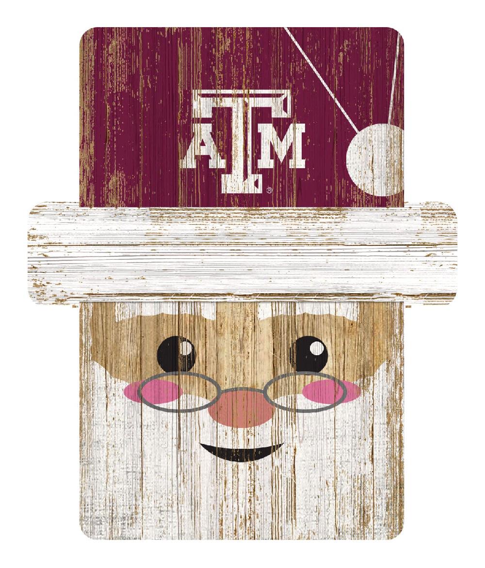 fan creations Texas A&M Santa Ornament