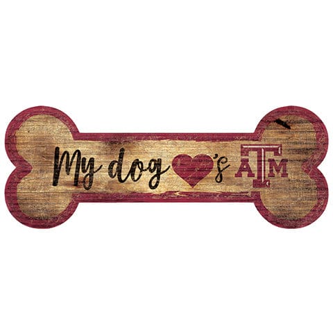 fan creations Texas A&M University Dog Bone Sign