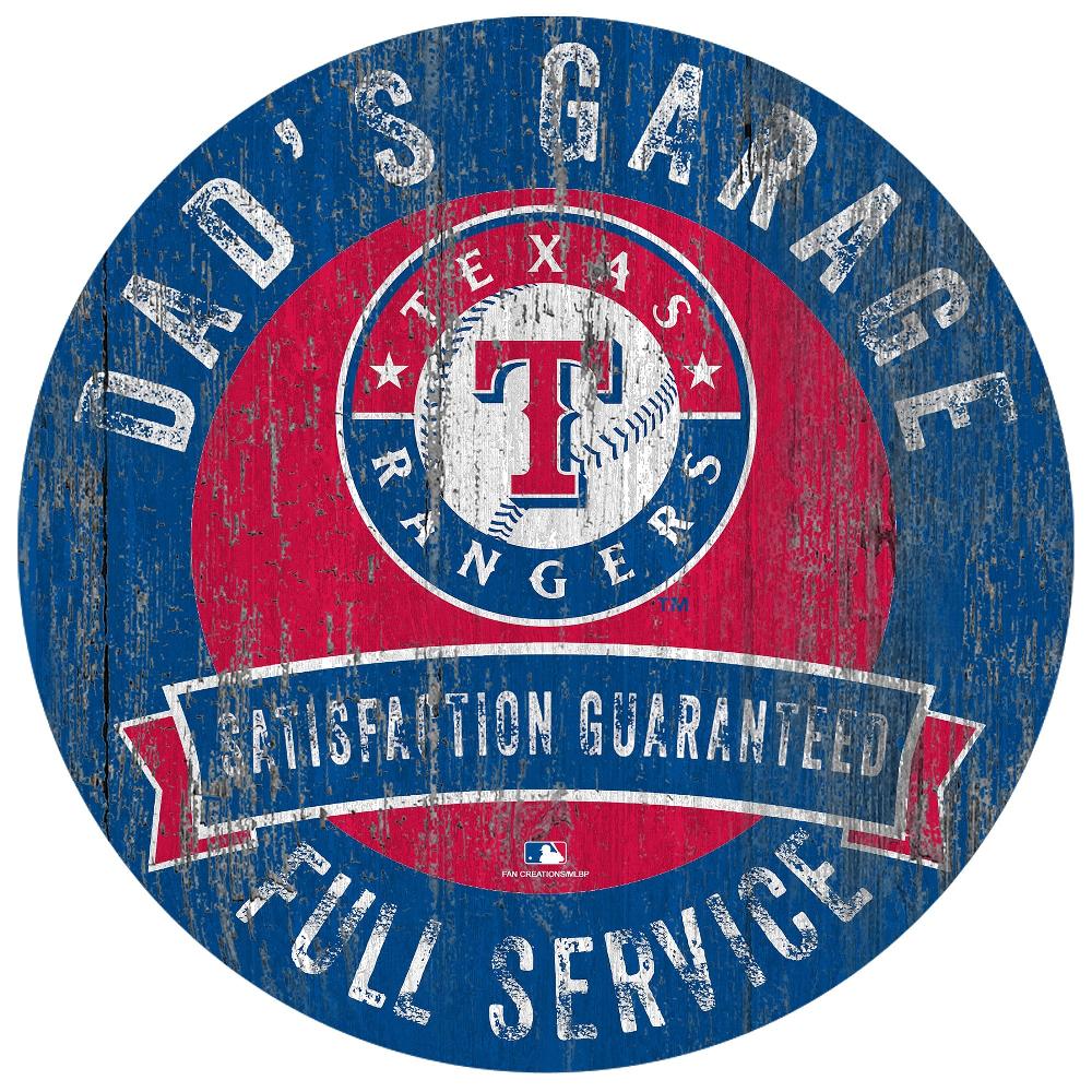 fan creations Texas Rangers Dad’s Garage Sign