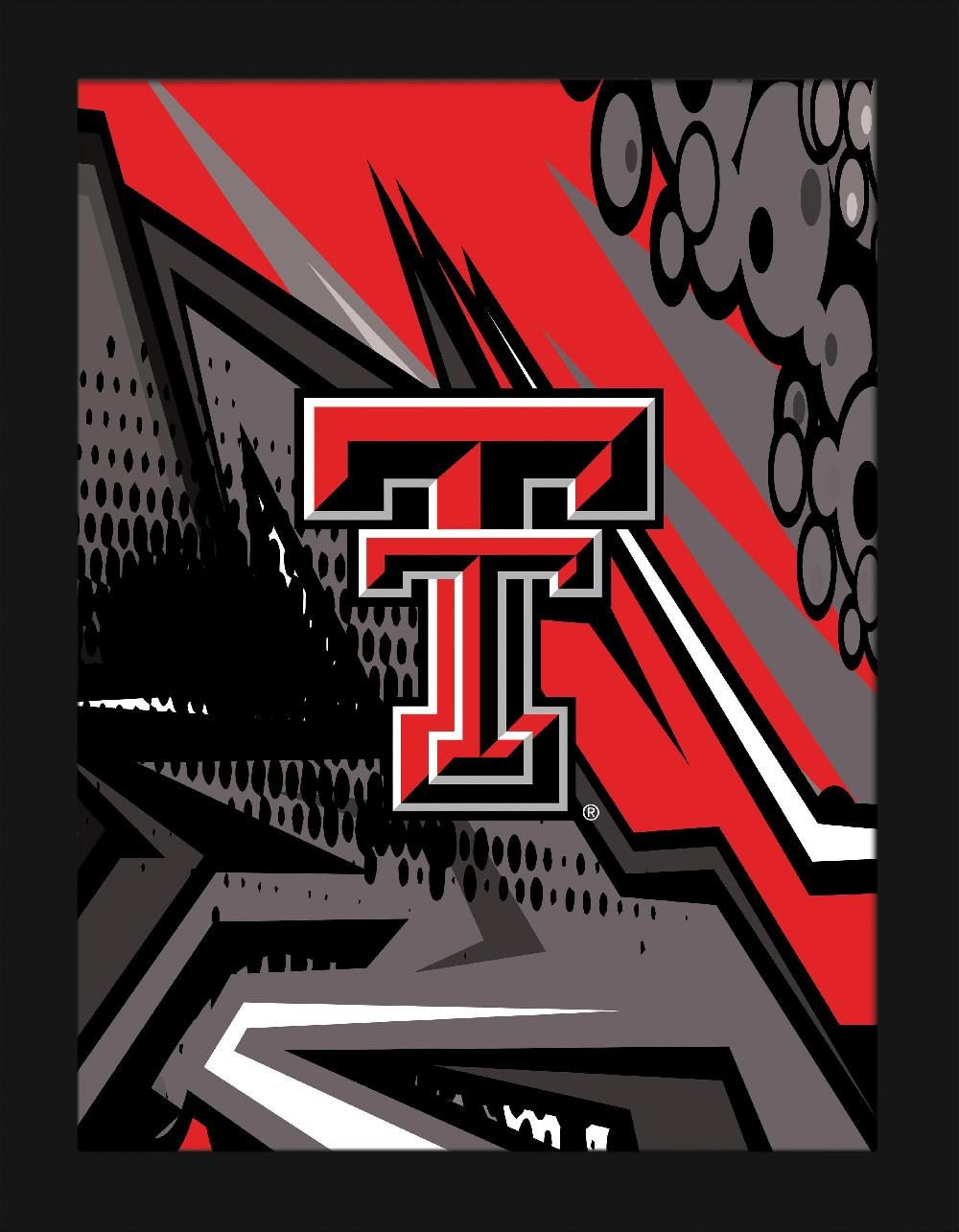 Fan Creations Texas Tech Team Comic 12x16