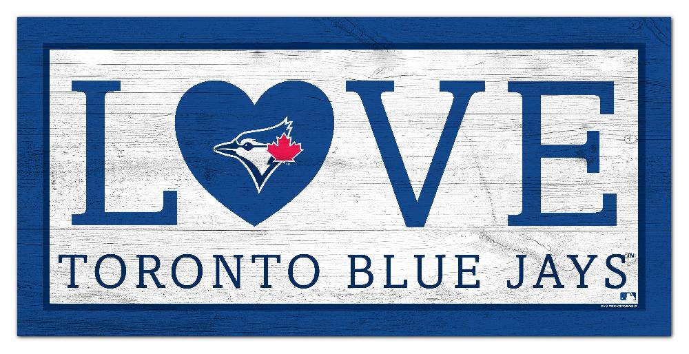 fan creations Toronto Blue Jays Love 6x12 Sign