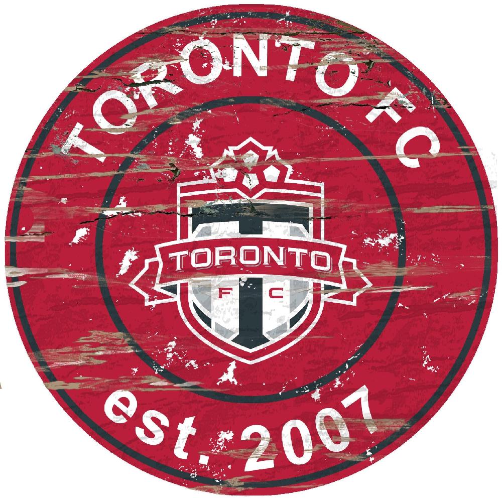 fan creations Toronto FC Distressed 24" Circle
