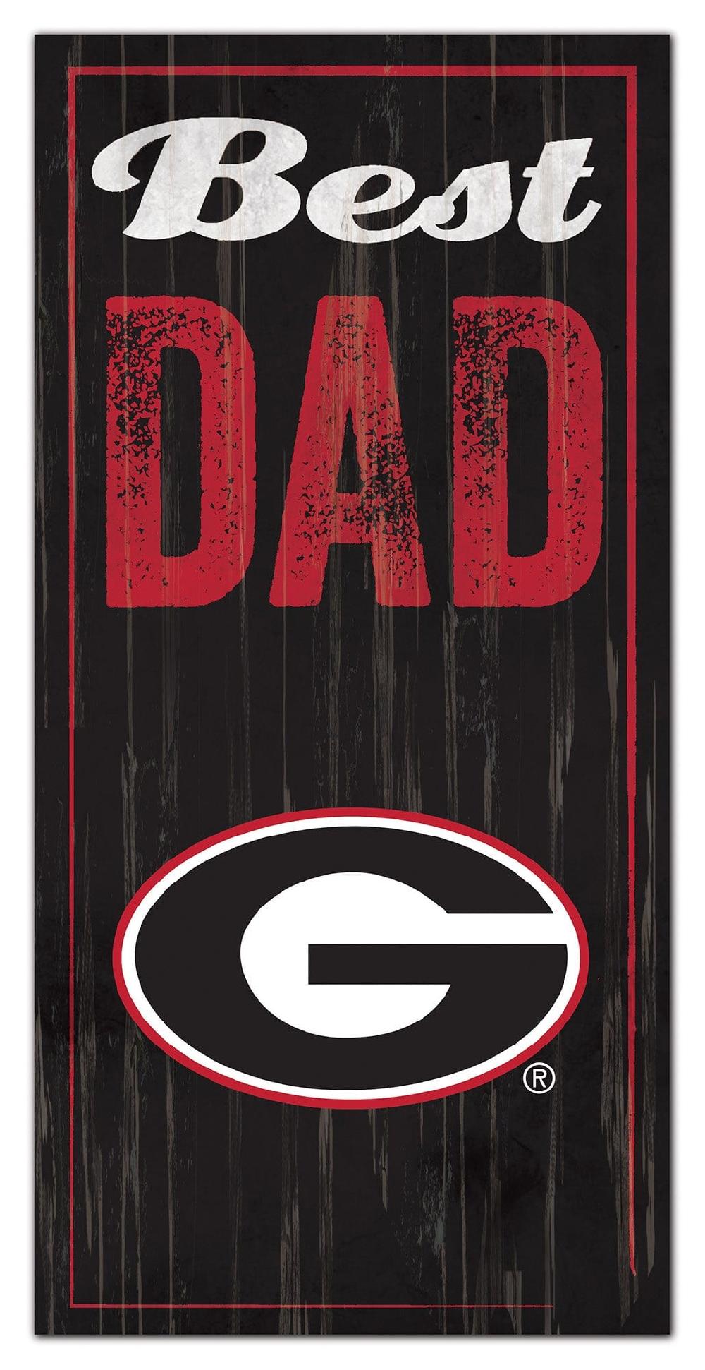 fan creations University of Georgia Best Dad Sign