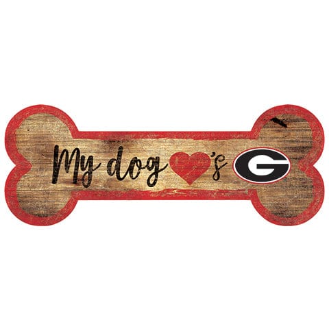 fan creations University of Georgia Dog Bone Sign