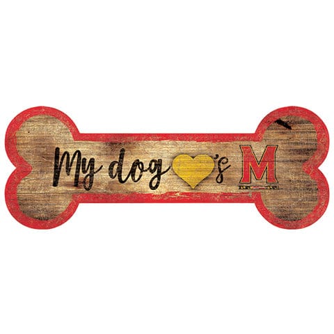 Fan Creations University Of Maryland Dog Bone Sign