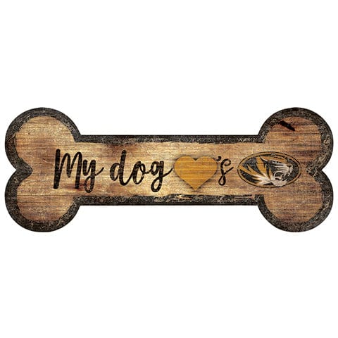 fan creations University of Missouri Dog Bone Sign