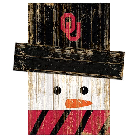 fan creations University of Oklahoma Snowman Head
