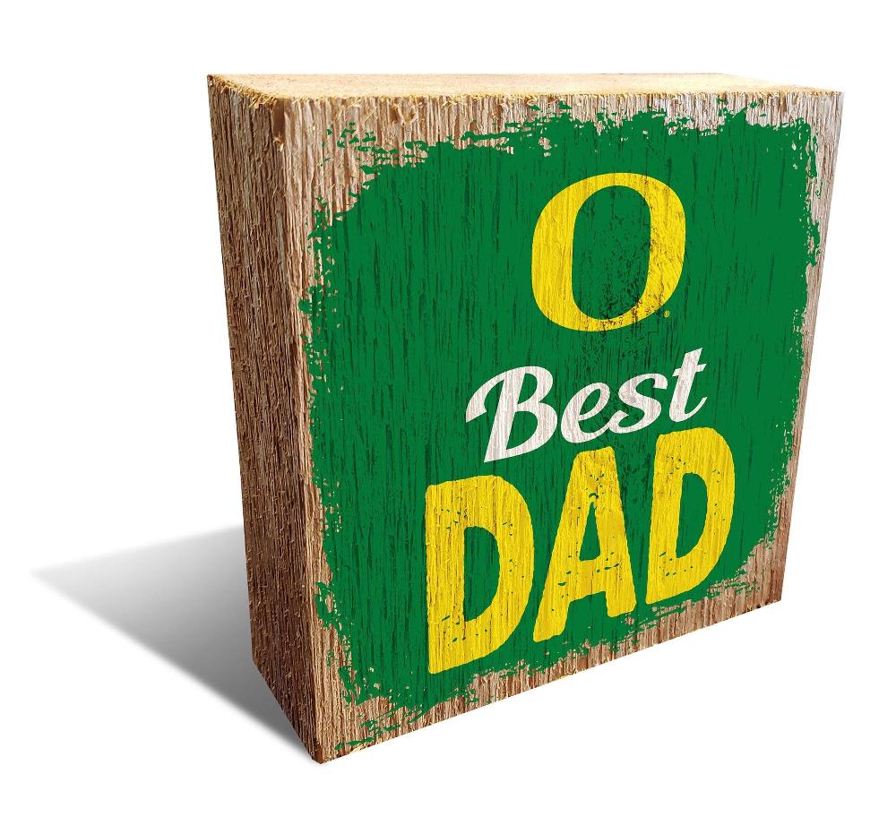 fan creations University of Oregon Best Dad Block