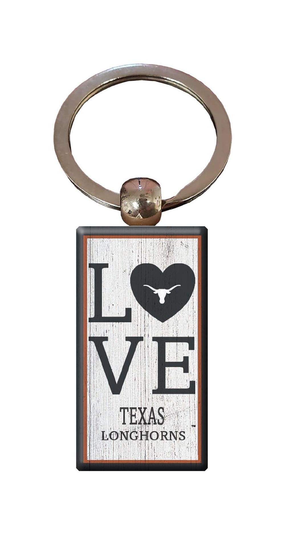 fan creations University of Texas Love Keychain