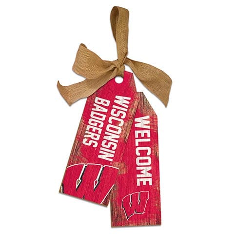 fan creations University of Wisconsin 12" Team Tags