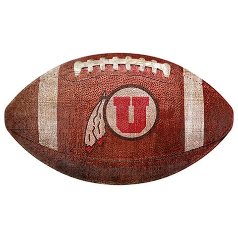fan creations Utah 12" Football Shaped Sign