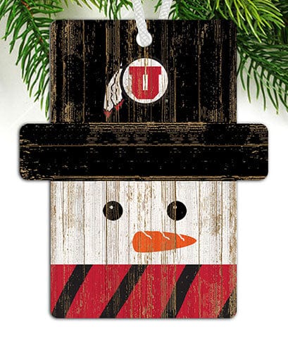 fan creations Utah Snowman Ornament