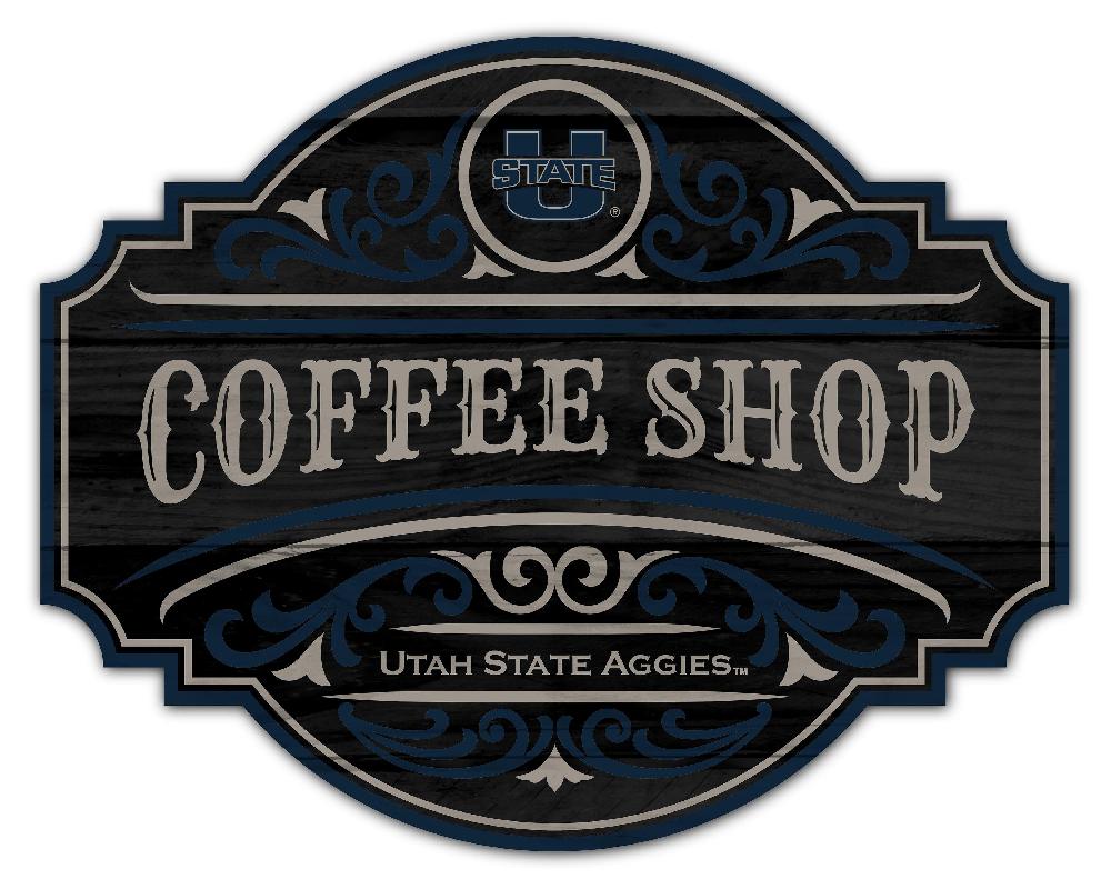 fan creations Utah State Coffee Tavern Sign 24in