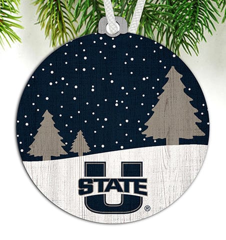 fan creations Utah State Snow Scene Ornament