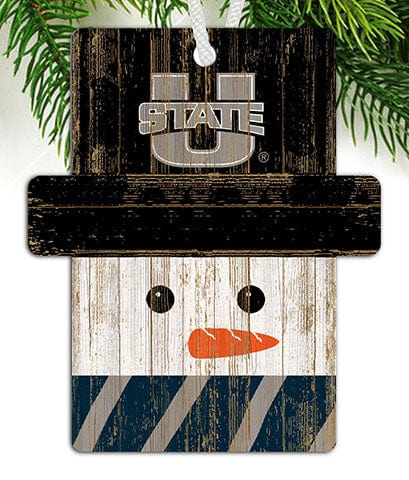 fan creations Utah State Snowman Ornament