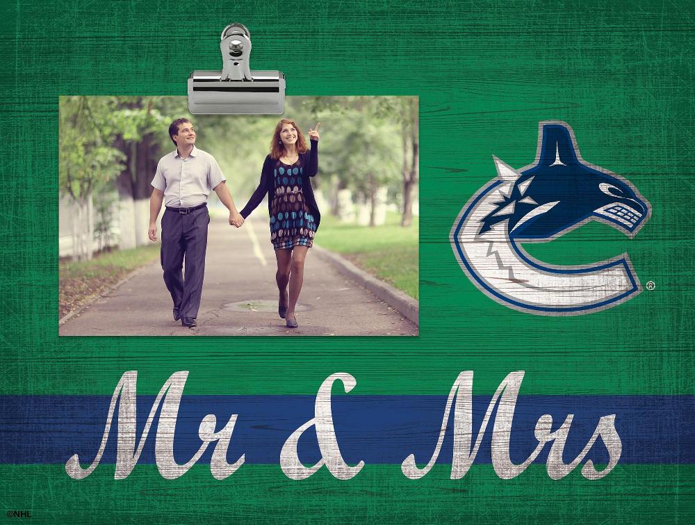 fan creations Vancouver Canucks Mr & Mrs Clip Frame