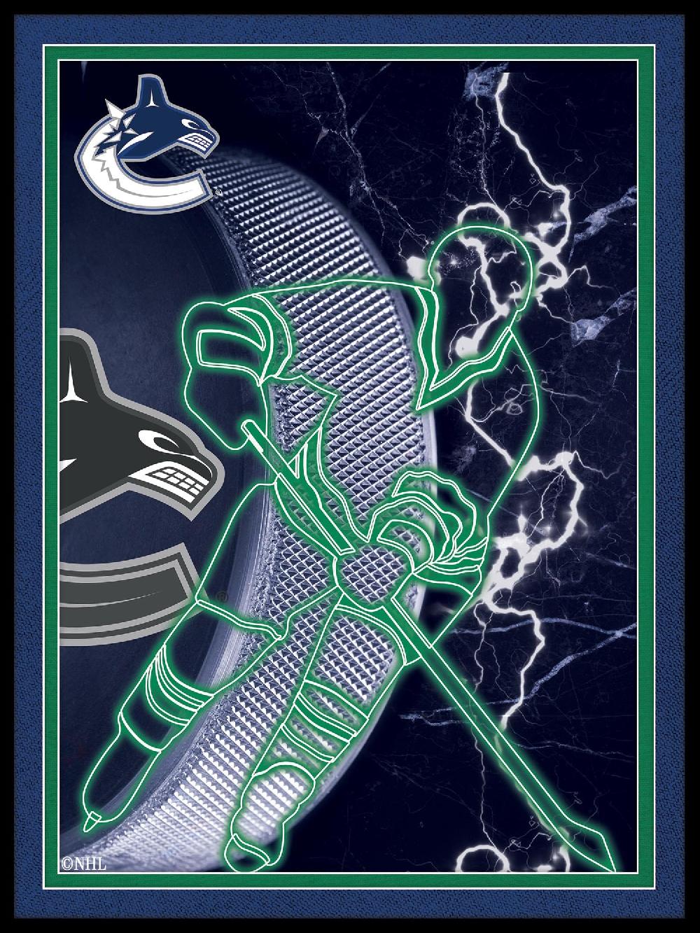 fan creations Vancouver Canucks Neon Player 12x16