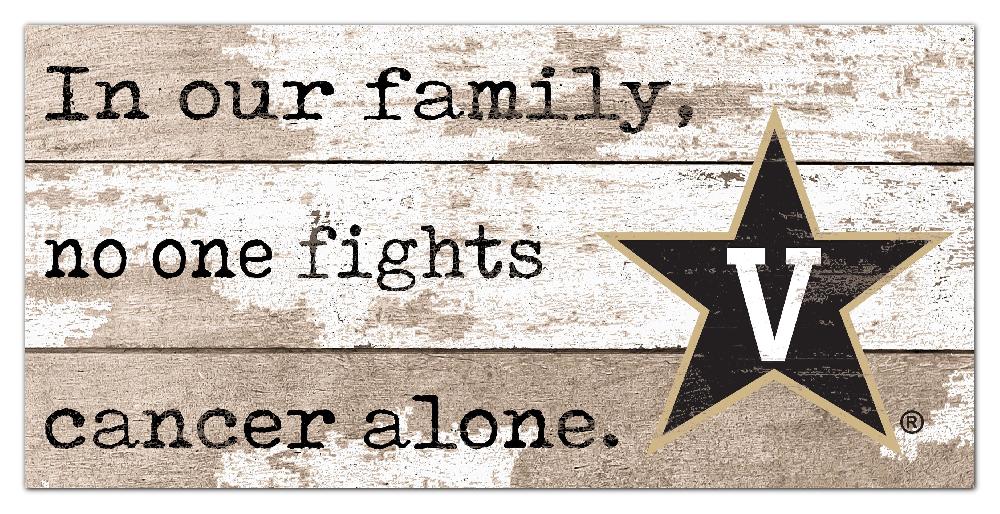 fan creations Vanderbilt No One Fights Alone 6x12