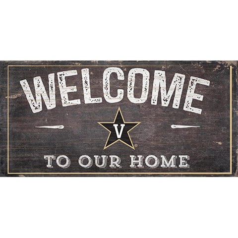 fan creations Vanderbilt Welcome Distressed 6 x 12