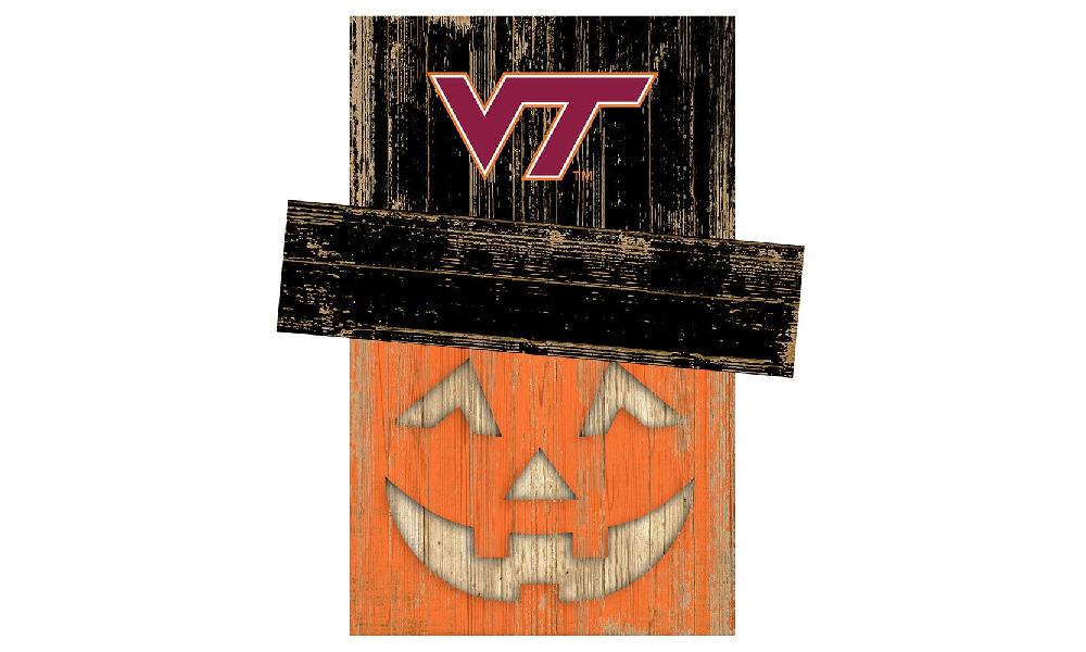 fan creations Virginia Tech Pumpkin Head With Hat