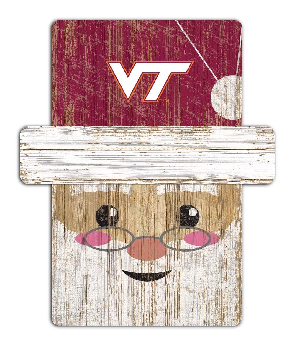 fan creations Virginia Tech Santa Ornament