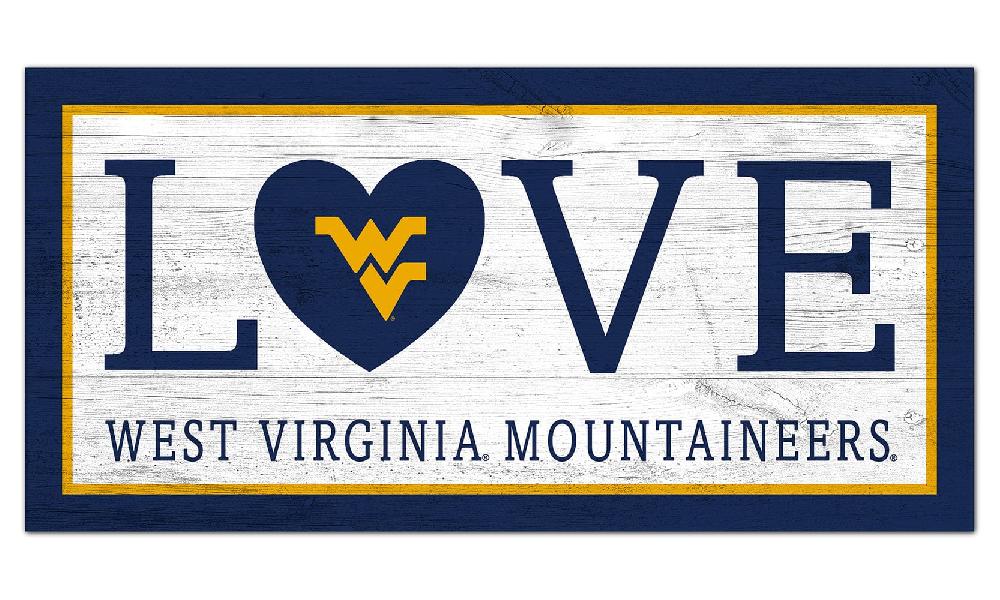 fan creations West Virginia Love 6x12 Sign