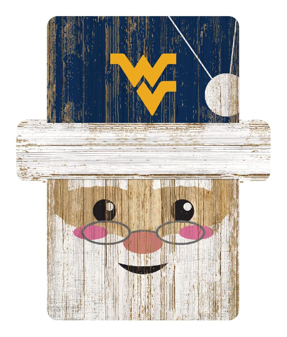 fan creations West Virginia Santa Ornament