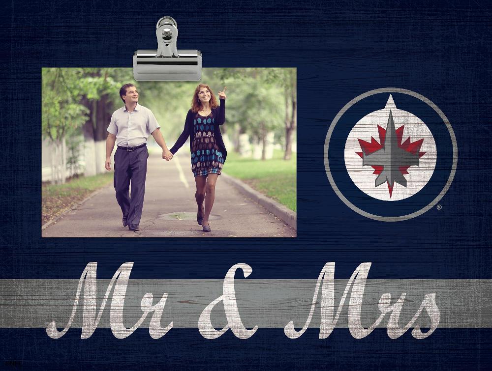 fan creations Winnipeg Jets Mr & Mrs Clip Frame
