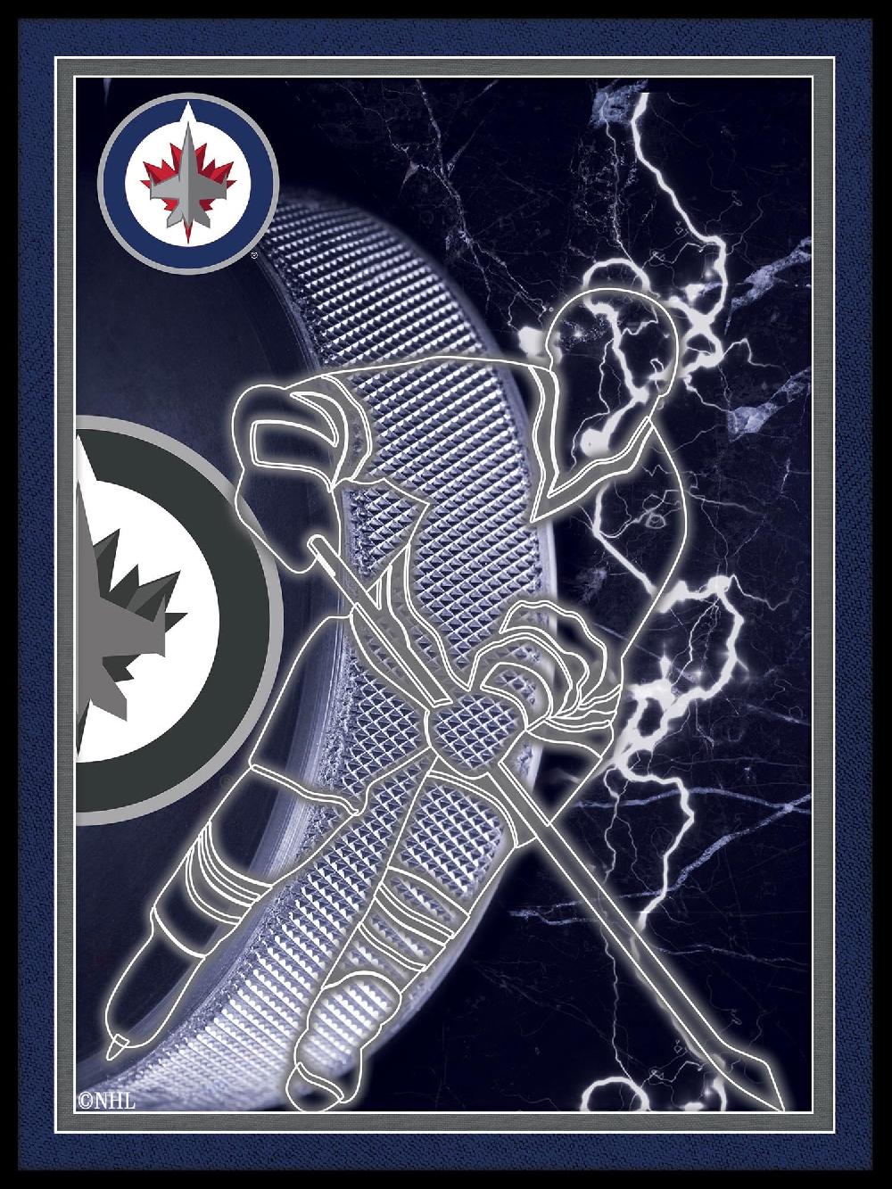 fan creations Winnipeg Jets Neon Player 12x16