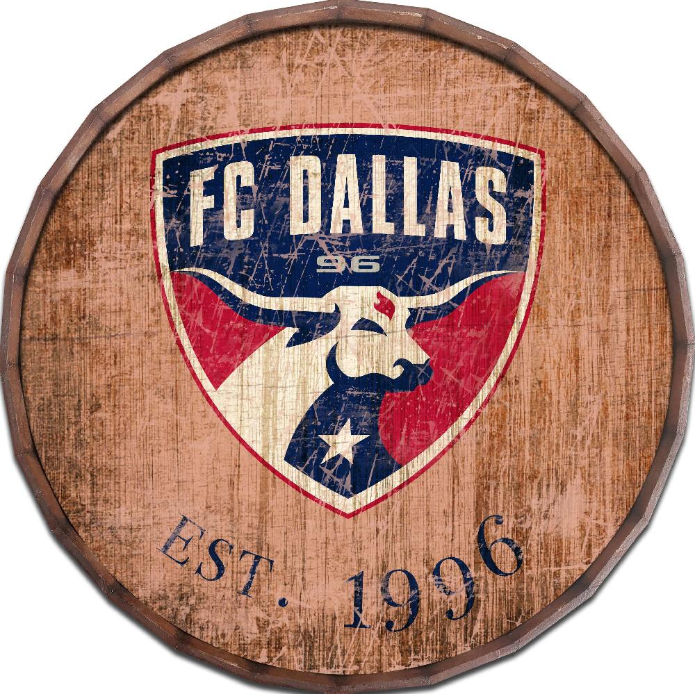 fan creations FC Dallas 24in Established Date Barrel Top