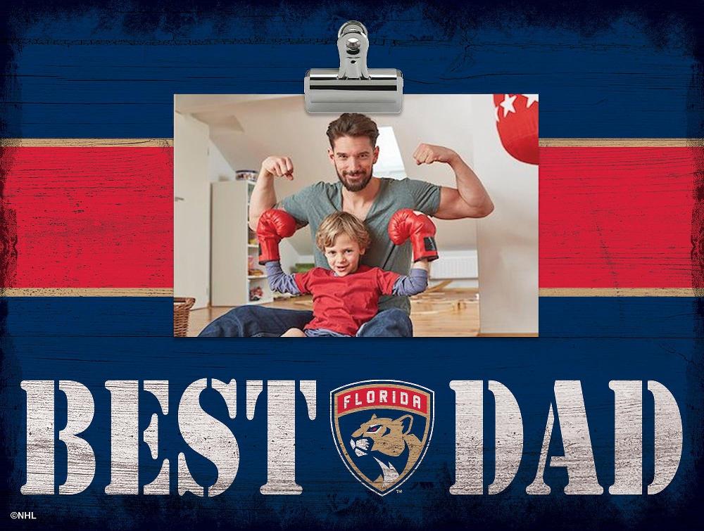 fan creations Florida Panthers Best Dad With Stripe Clip Frame