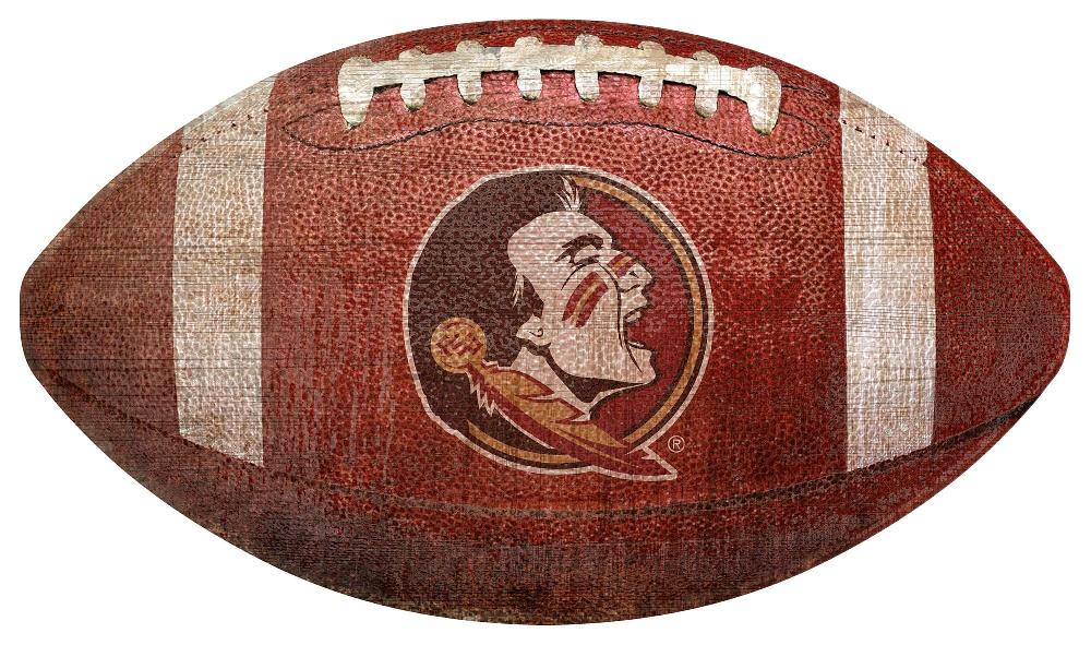 fan creations Florida State 12in Football Shaped Sign