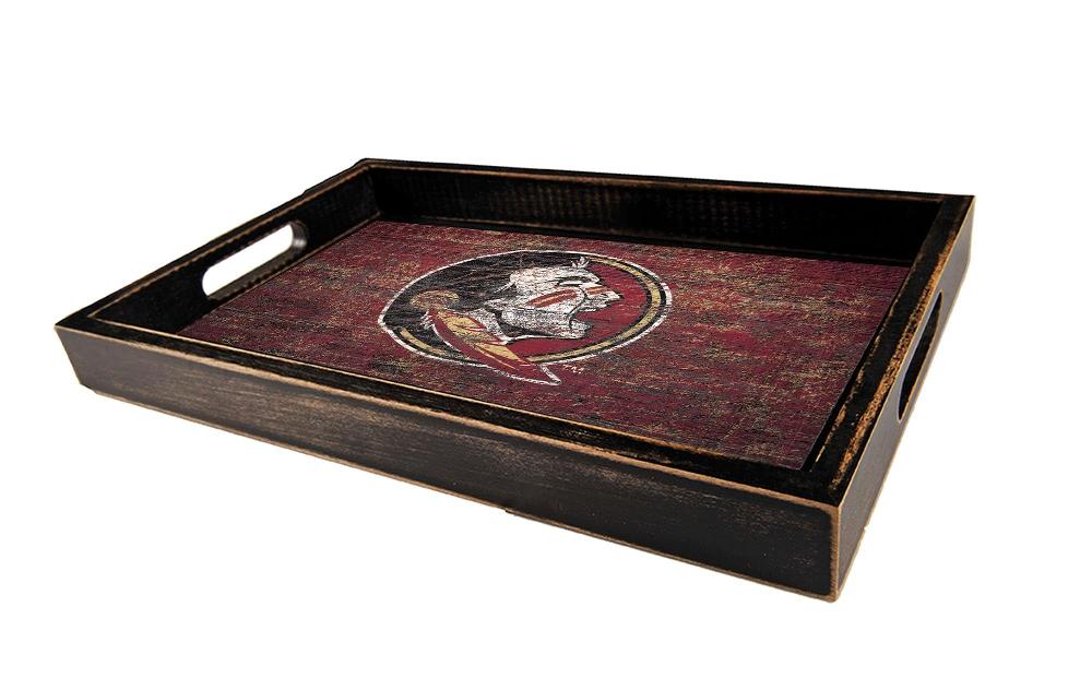 fan creations Florida State Distressed Team Tray With Team Colors