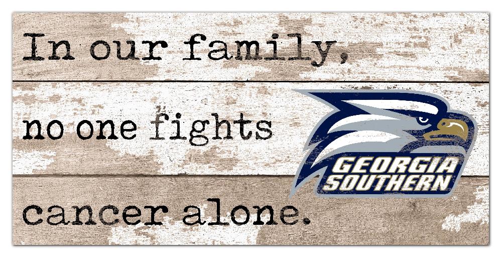fan creations Georgia Southern No One Fights Alone 6x12