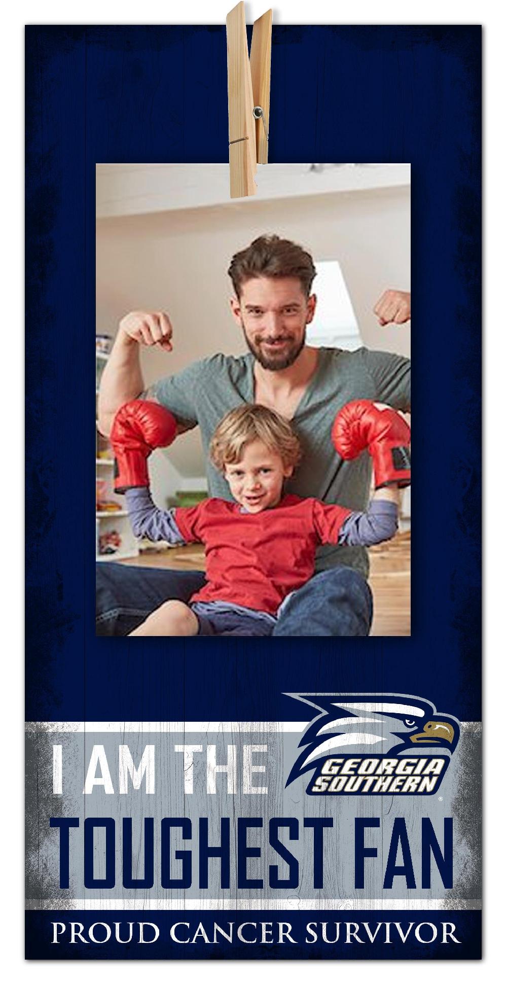 fan creations Georgia Southern Toughest Fan Clothespin 6x12