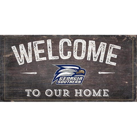 fan creations Georgia Southern Welcome Distressed 6 x 12