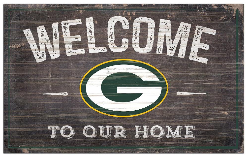 fan creations Green Bay Packers 11x19in Welcome Sign