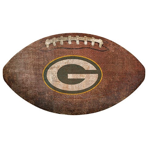 fan creations Green Bay Packers 12" Football Shaped Sign