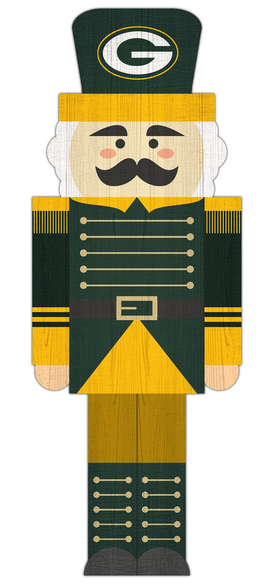 Fan Creations Green Bay Packers Nutcracker 31in Leaner