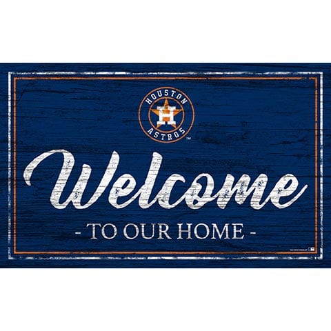fan creations Houston Astros Team Color Welcome 11x19 Sign