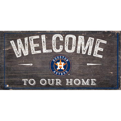 fan creations Houston Astros Welcome Distressed Sign