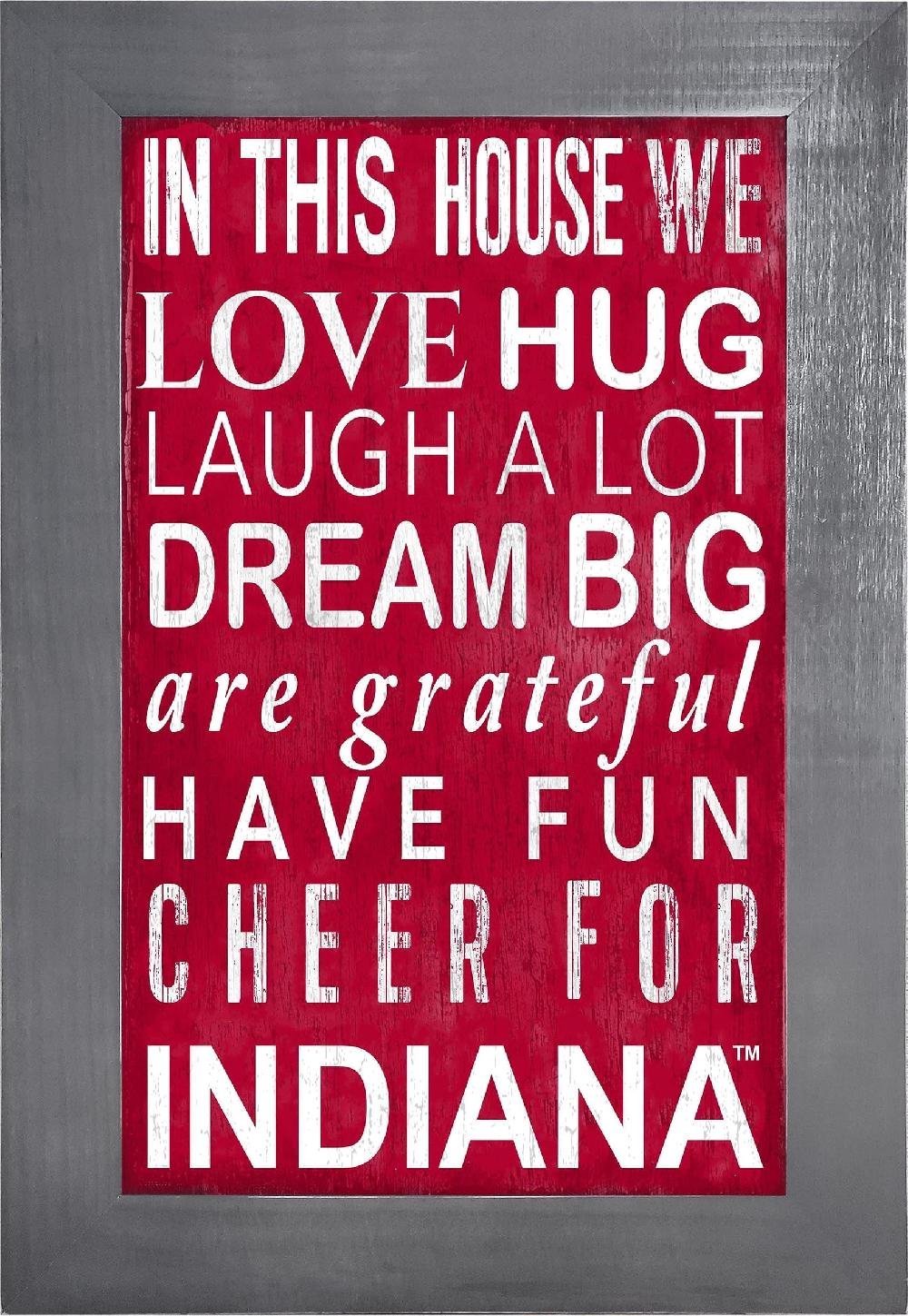 fan creations Indiana Color In This House 11x19 Framed