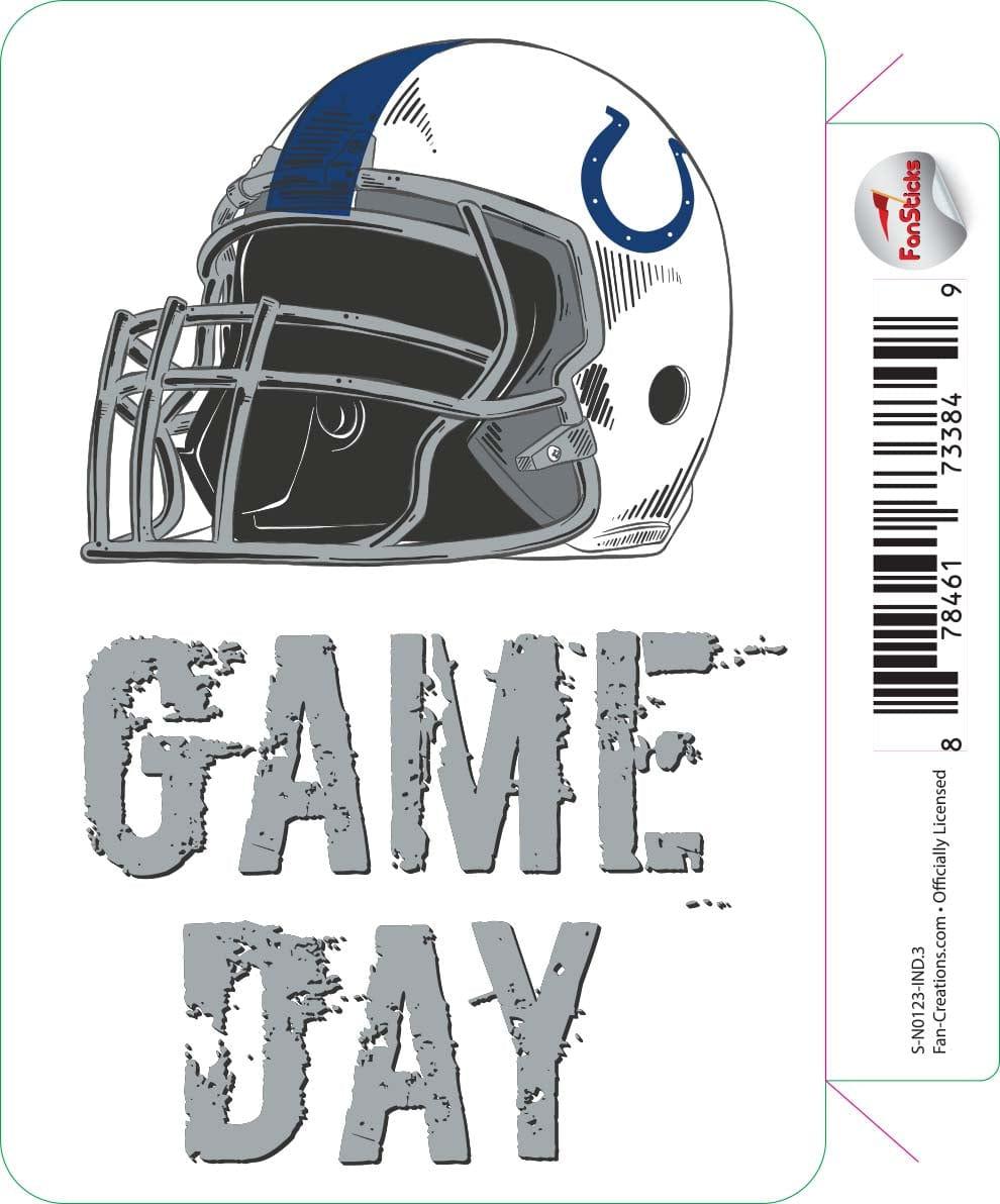 Fan Creations Indianapolis Colts 3in Decal Game Day Helmet