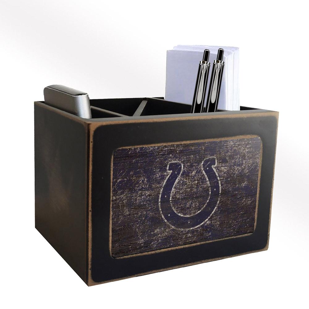 fan creations Indianapolis Colts Distressed Desktop Organizer With Team Color