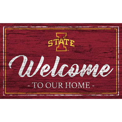 fan creations Iowa State Team Color Welcome 11x19 Sign