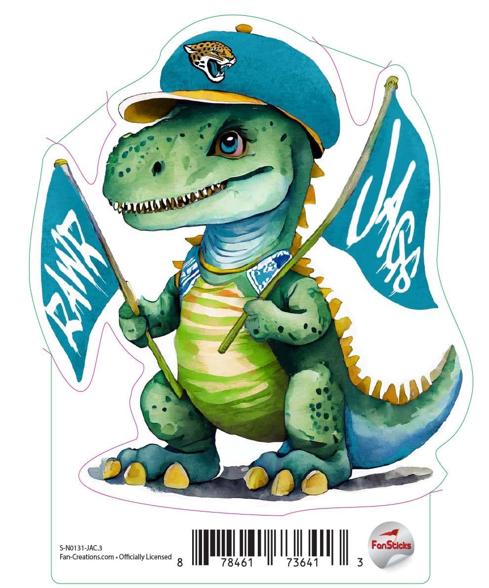 fan creations Jacksonville Jaguars 3in Decal T-Rex Fan