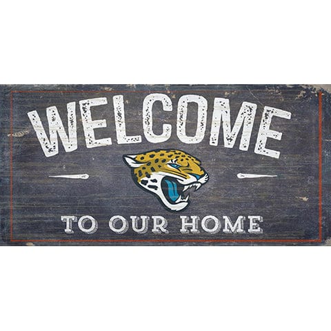 Fan Creations Jacksonville Jaguars Welcome Distressed 6 X 12