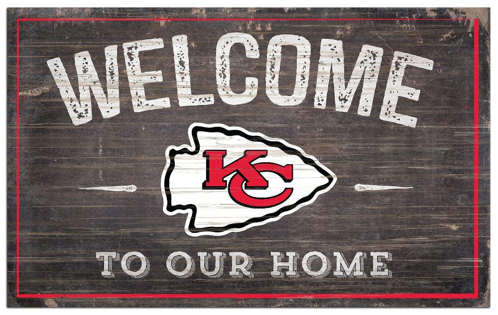 fan creations Kansas City Chiefs 11x19in Welcome Sign