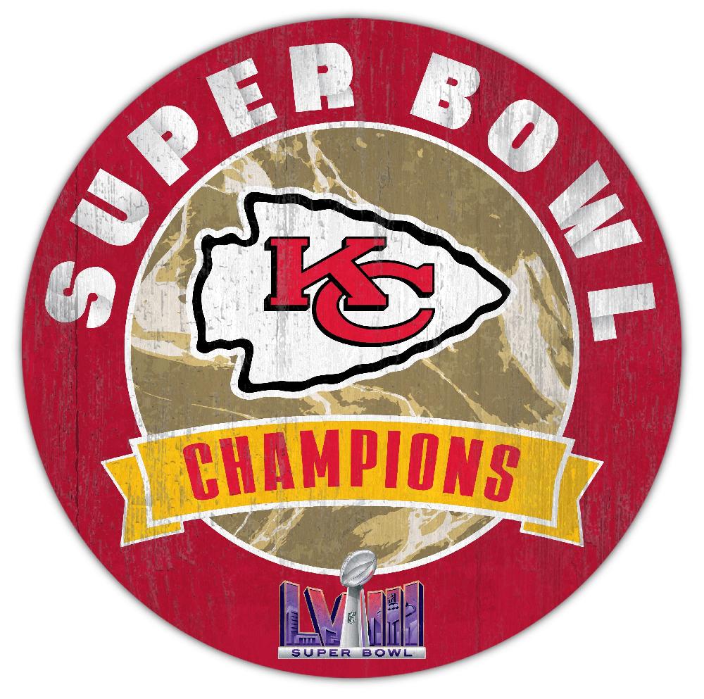 fan creations Kansas City Chiefs Super Bowl Classic 12in Circle